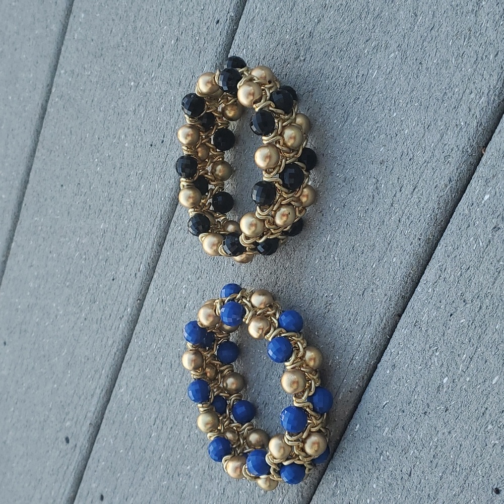 Set Beaded Stretch Statement Bracelets - image 2